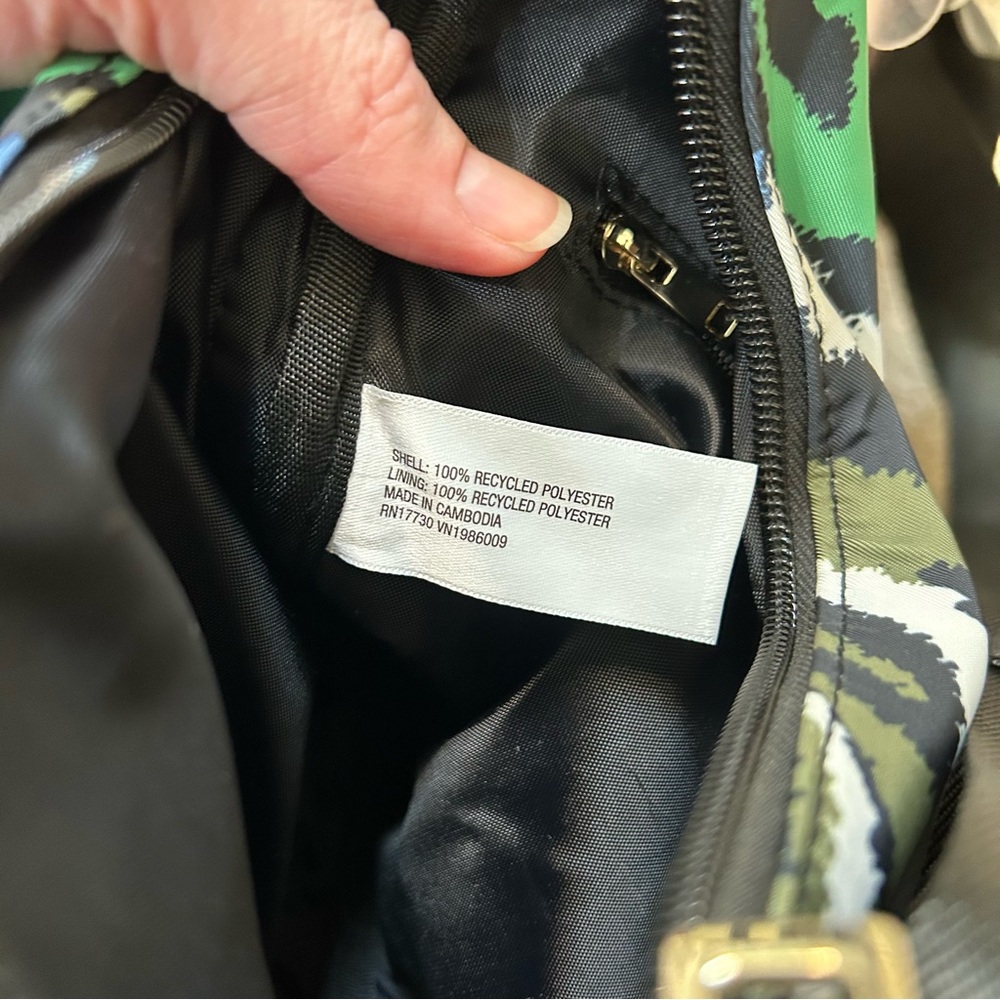 Diane Von Furstenberg Green Blue Black Patterned Crossbody Bag - Picture 8 of 15